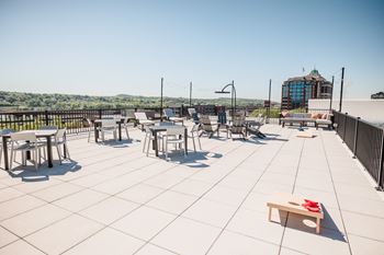 Rooftop Patio at Industrie Apartments, Albany, 12207
